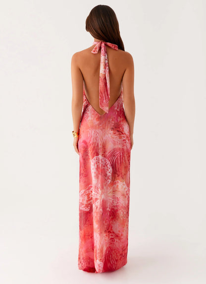 California Maxi Dress Flamingo Fling