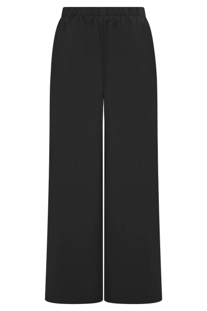Campbell Cotton Wide Leg Pants Black