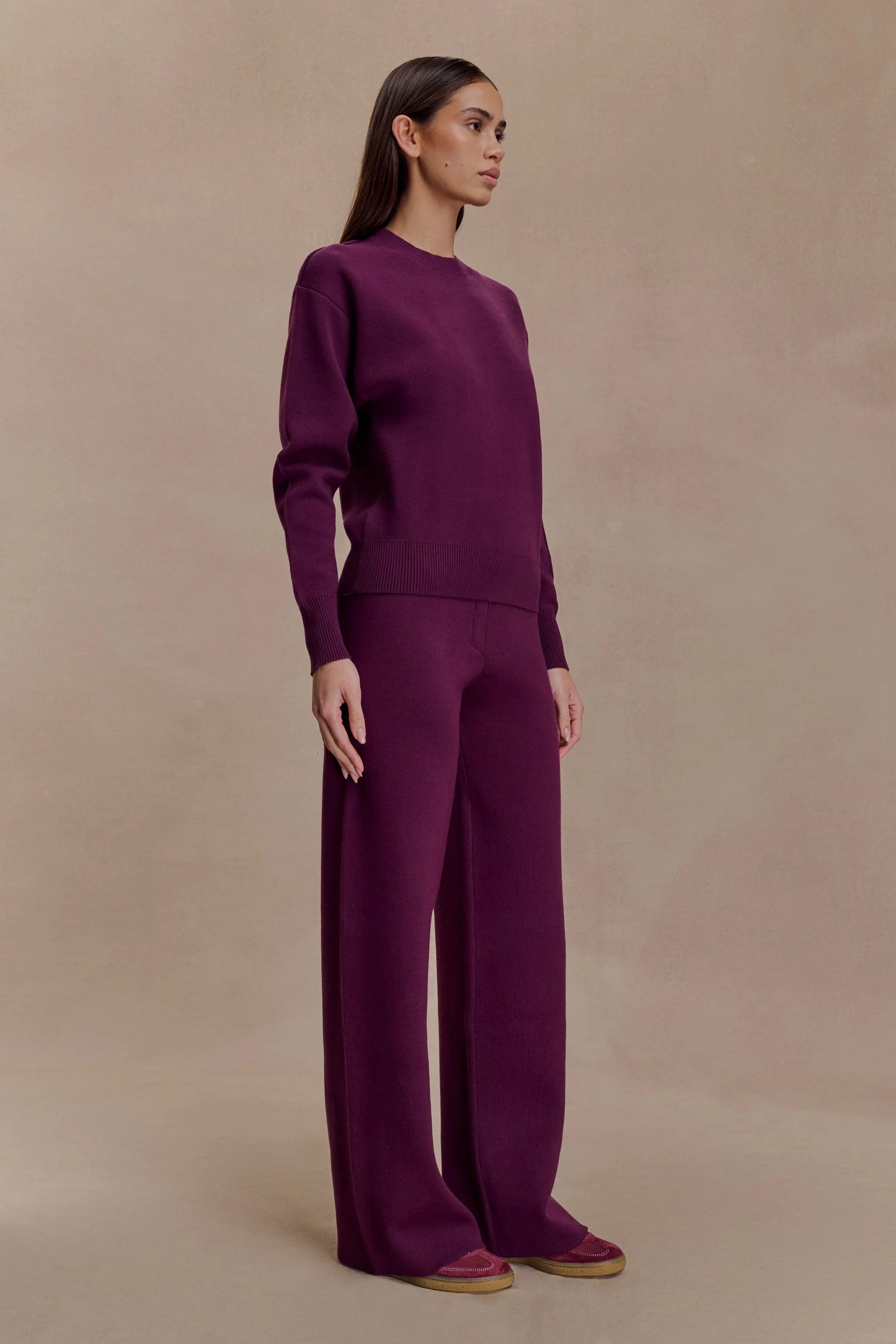 Braxton Cozy Knit Jumper Plum