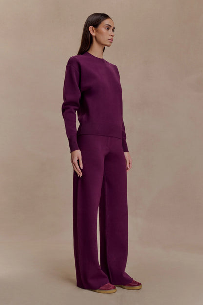 Braxton Cozy Knit Jumper Plum