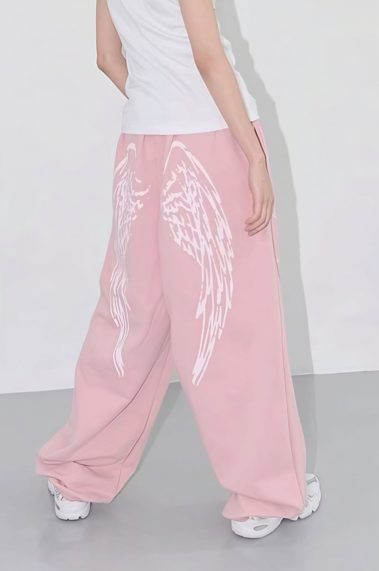 Vintage Hip Hop Graphic Baggy Straight Pants