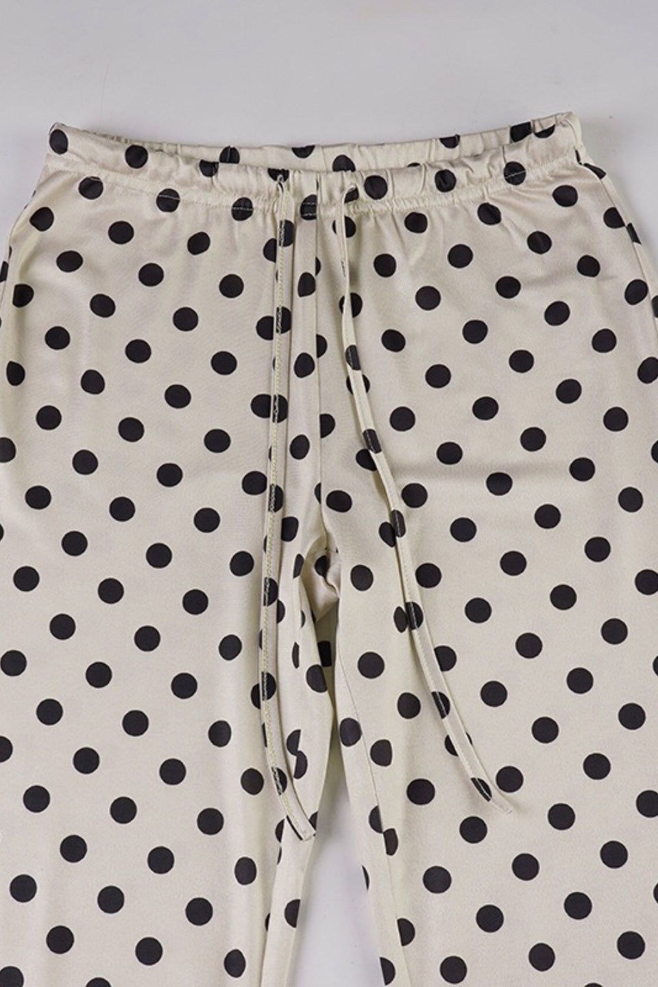 Vintage Polka Dot Flared Loose Casual Pants
