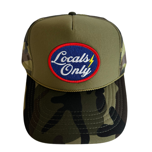 Locals Only Oval Patch Trucker Hat