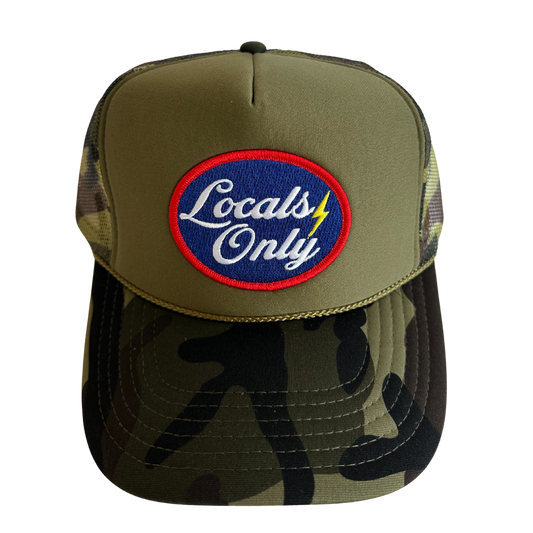 Locals Only Oval Patch Trucker Hat