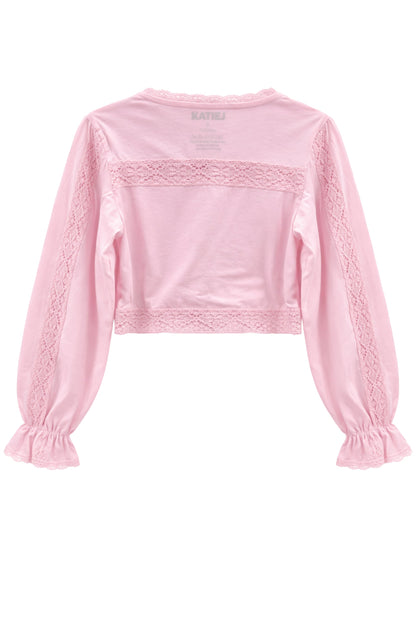 TWEEN ADDIE LACE TRIM TOP