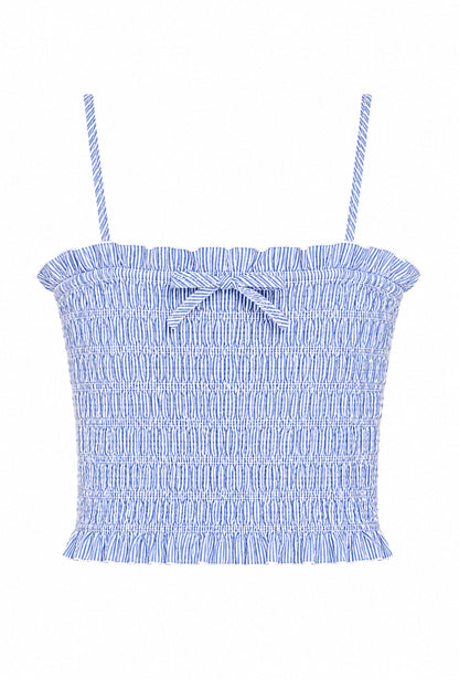 TWEEN ALMA PRINTED GATHERED CAMI TOP