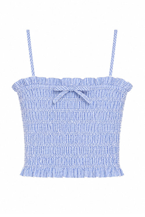 TWEEN ALMA PRINTED GATHERED CAMI TOP