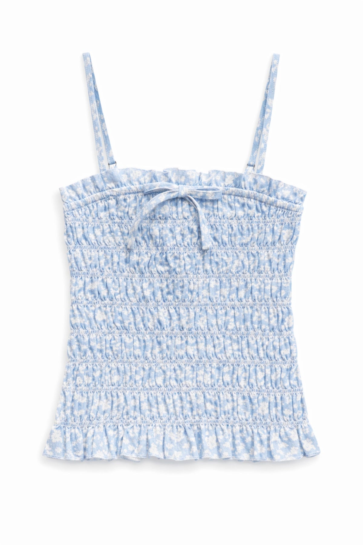 TWEEN ALMA PRINTED GATHERED CAMI TOP