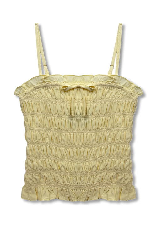 TWEEN ALMA SOLID GATHERED CAMI TOP - FINAL SALE