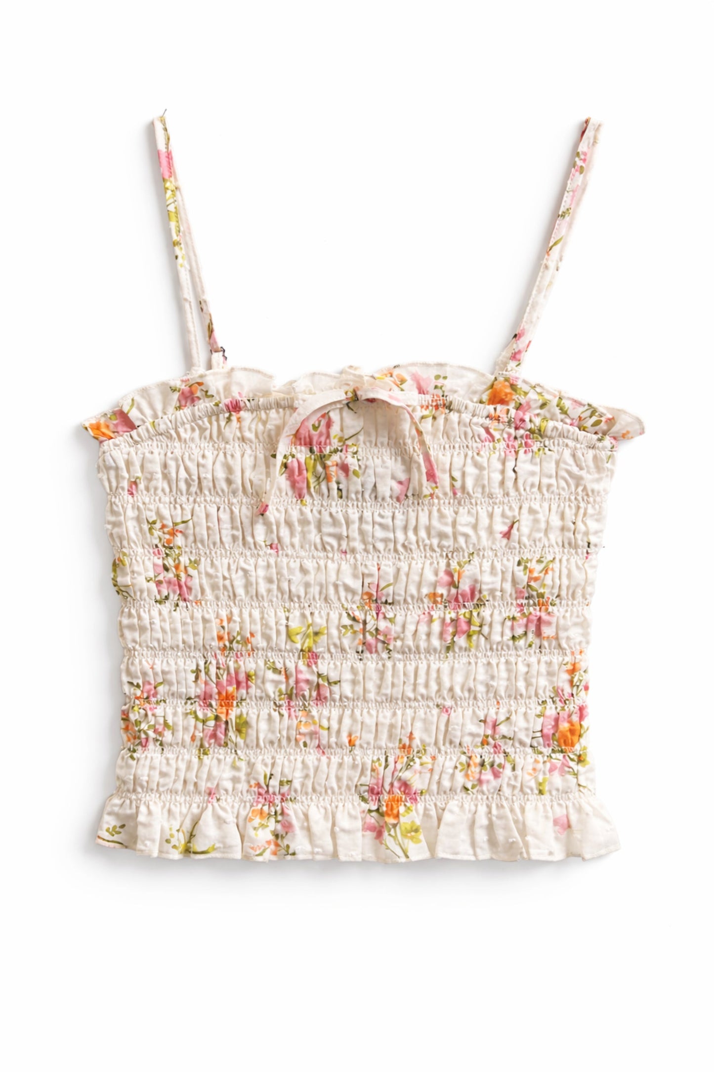 TWEEN ALMA PRINTED GATHERED CAMI TOP