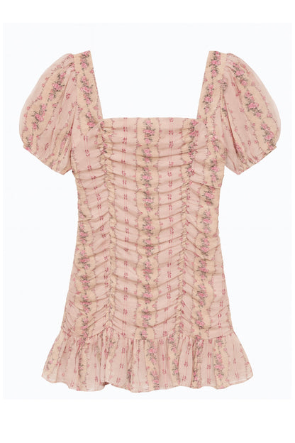 JUNIOR ARIEL PRINTED SPECIAL OCCASION DRESS - FINAL SALE