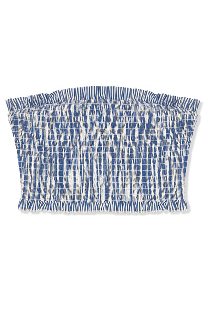 TWEEN BEA PRINTED SMOCKED TUBE TOP - FINAL SALE