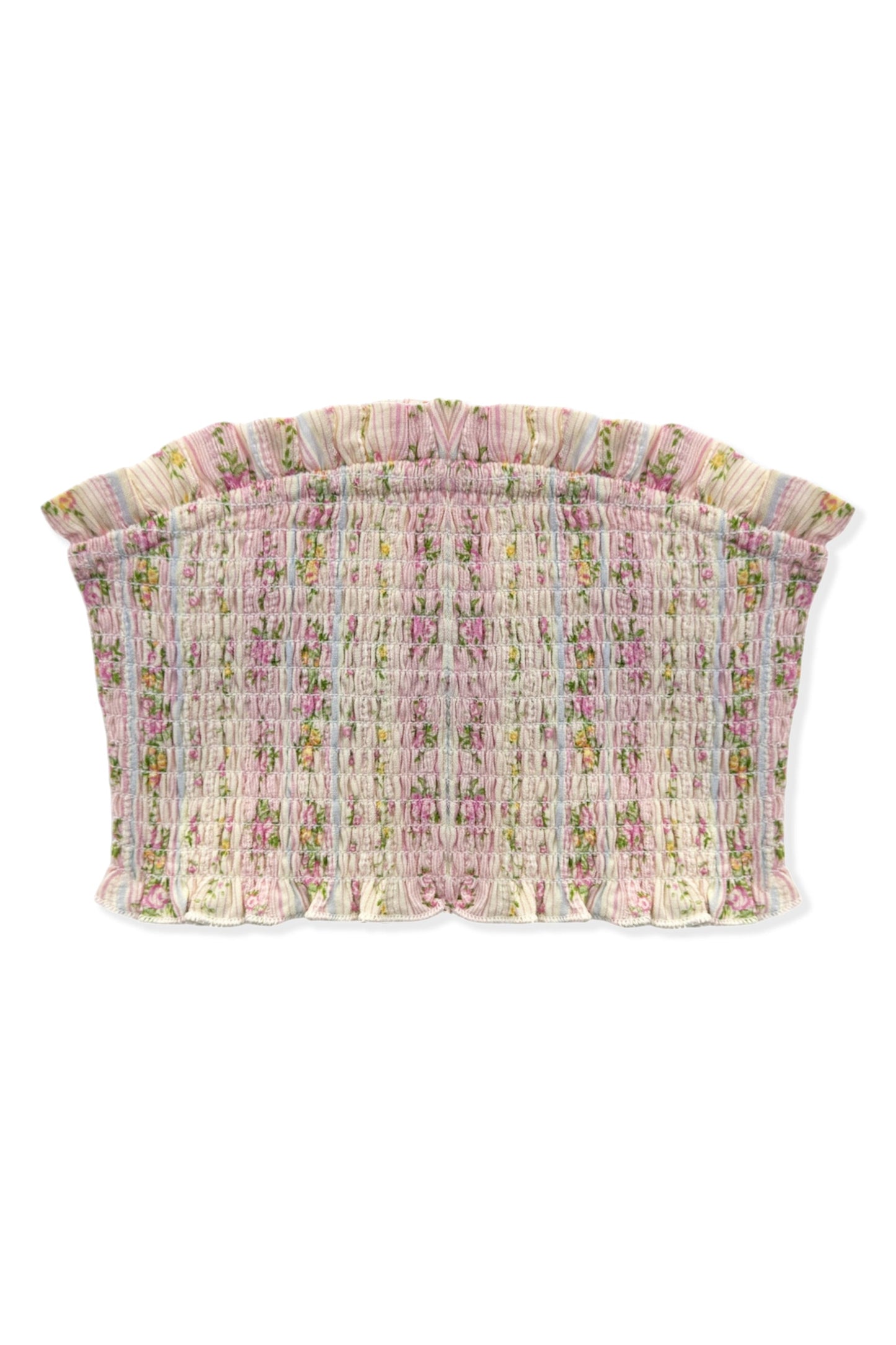 TWEEN BEA PRINTED SMOCKED TUBE TOP - FINAL SALE