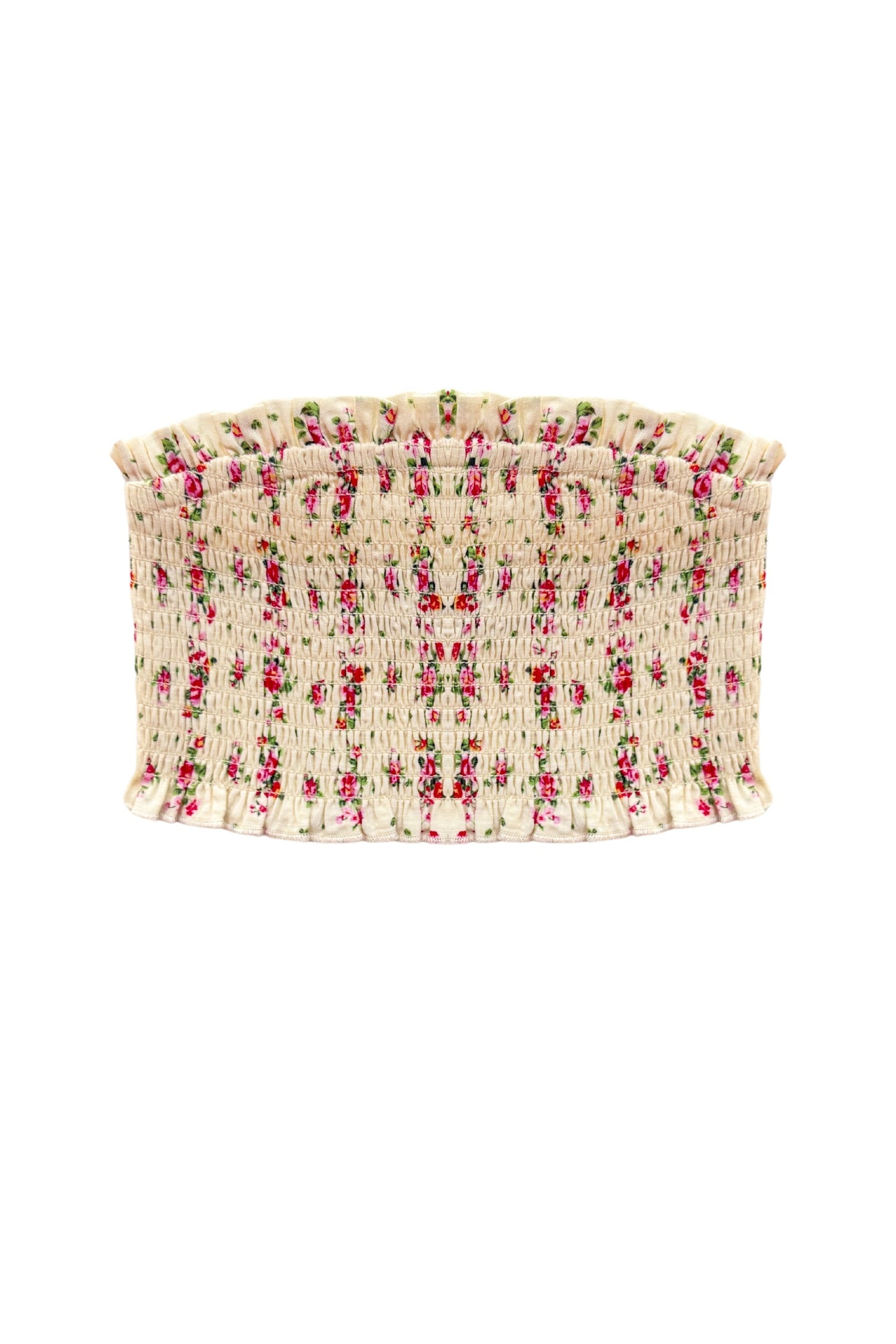 TWEEN BEA PRINTED SMOCKED TUBE TOP - FINAL SALE