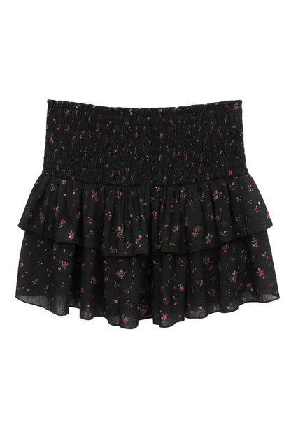 JUNIOR BIANCA PRINTED TIERED RUFFLE SKIRT - FINAL SALE