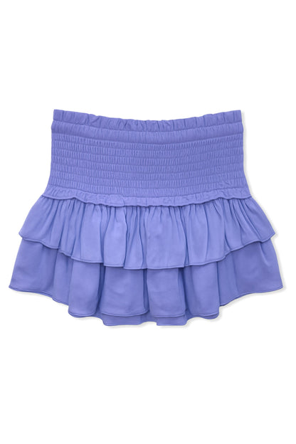 TWEEN BIANCA SOLID TIERED RUFFLE SKIRT - FINAL SALE