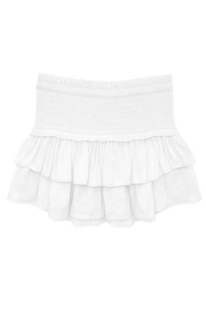 TWEEN BIANCA SOLID TIERED RUFFLE SKIRT