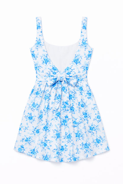 TWEEN BRENNA PRINTED LINEN DAY DRESS