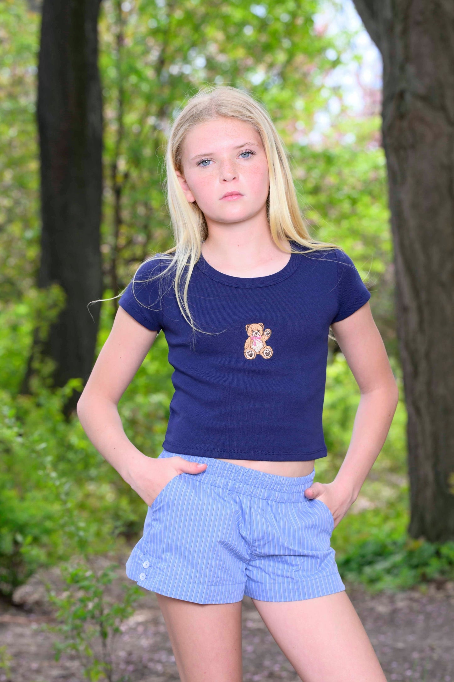 TWEEN BRIANA STRIPED SHORT