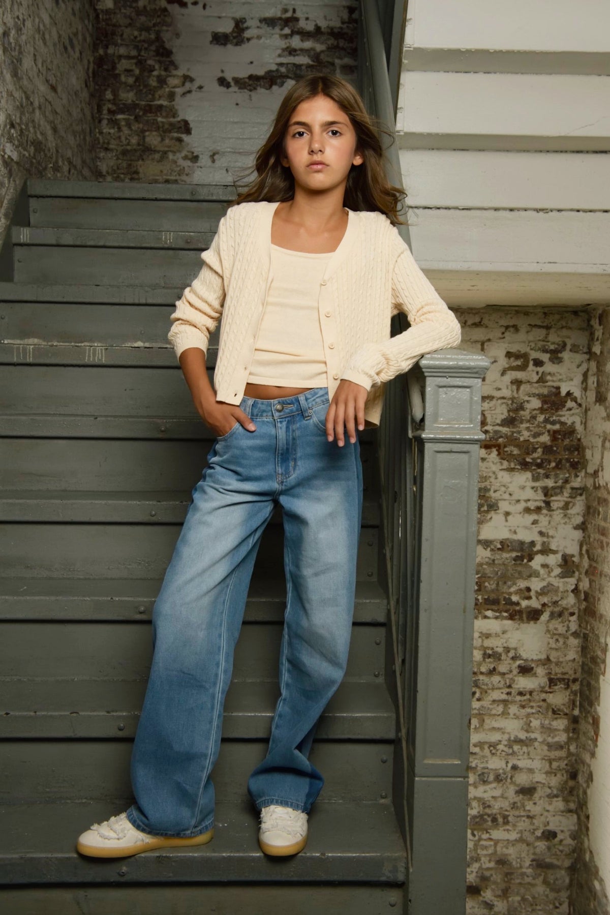 TWEEN BRIXTON CONTRAST PANEL JEANS
