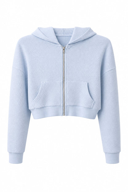 JUNIOR BRYNN WAFFLE LOUNGE HOODIE