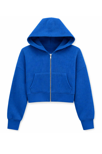JUNIOR BRYNN CAMP WAFFLE LOUNGE HOODIE