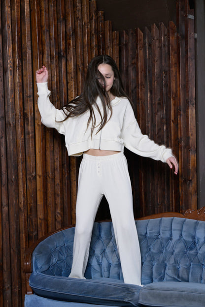 TWEEN BRYNN WAFFLE LOUNGE PANTS