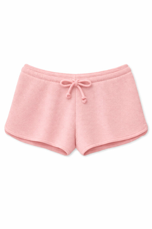 JUNIOR BRYNN WAFFLE LOUNGE SHORTS