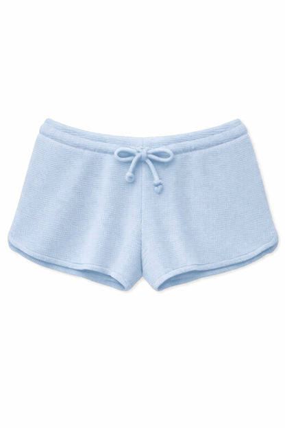 JUNIOR BRYNN WAFFLE LOUNGE SHORTS