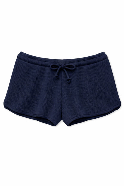 JUNIOR BRYNN WAFFLE LOUNGE SHORTS