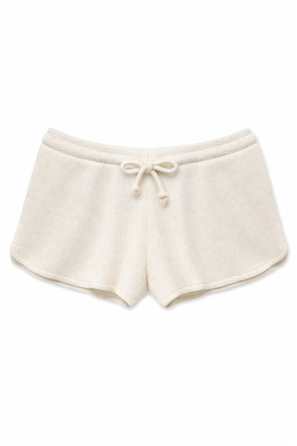 JUNIOR BRYNN WAFFLE LOUNGE SHORTS