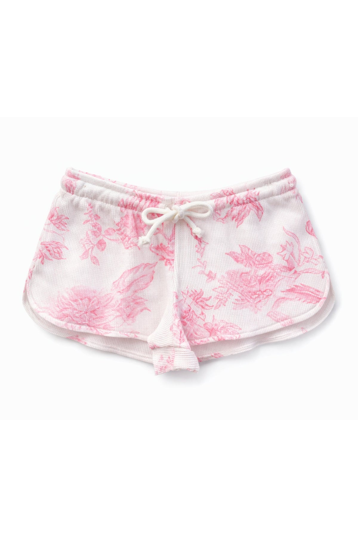 TWEEN BRYNN WAFFLE PRINTED LOUNGE SHORTS