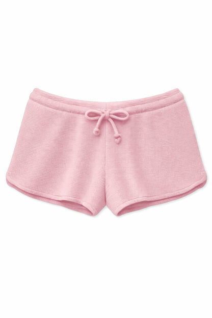 JUNIOR BRYNN WAFFLE LOUNGE SHORTS