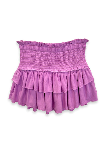 TWEEN BIANCA SOLID TIERED RUFFLE SKIRT - FINAL SALE
