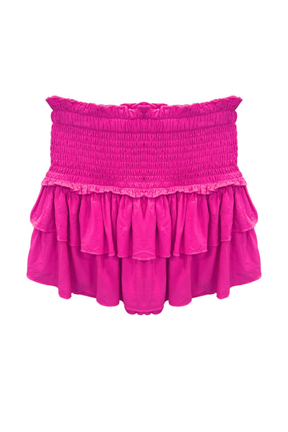 TWEEN BIANCA SOLID TIERED RUFFLE SKIRT - FINAL SALE