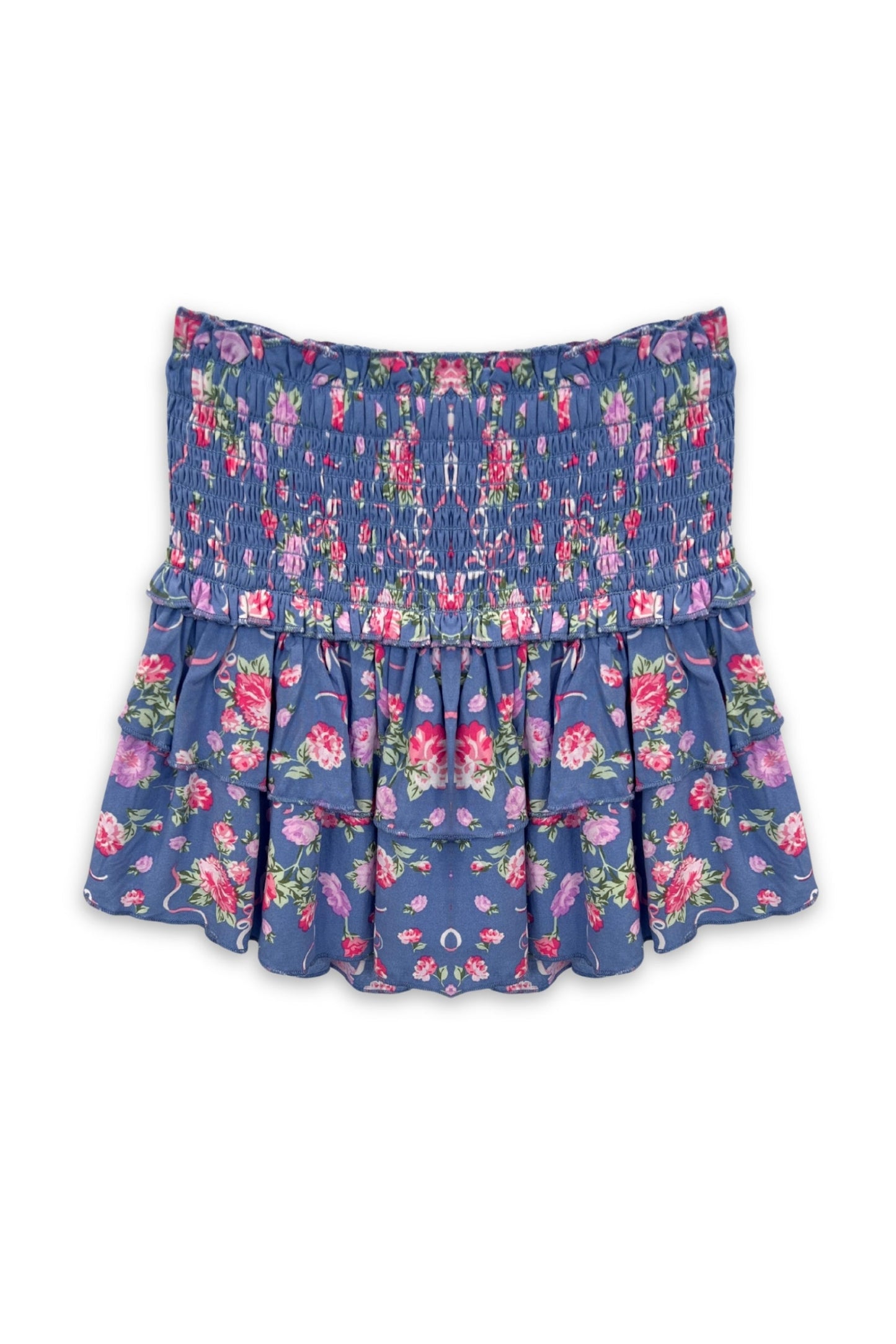 JUNIOR BIANCA PRINTED TIERED RUFFLE SKIRT - FINAL SALE