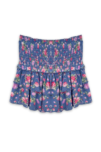 JUNIOR BIANCA PRINTED TIERED RUFFLE SKIRT - FINAL SALE