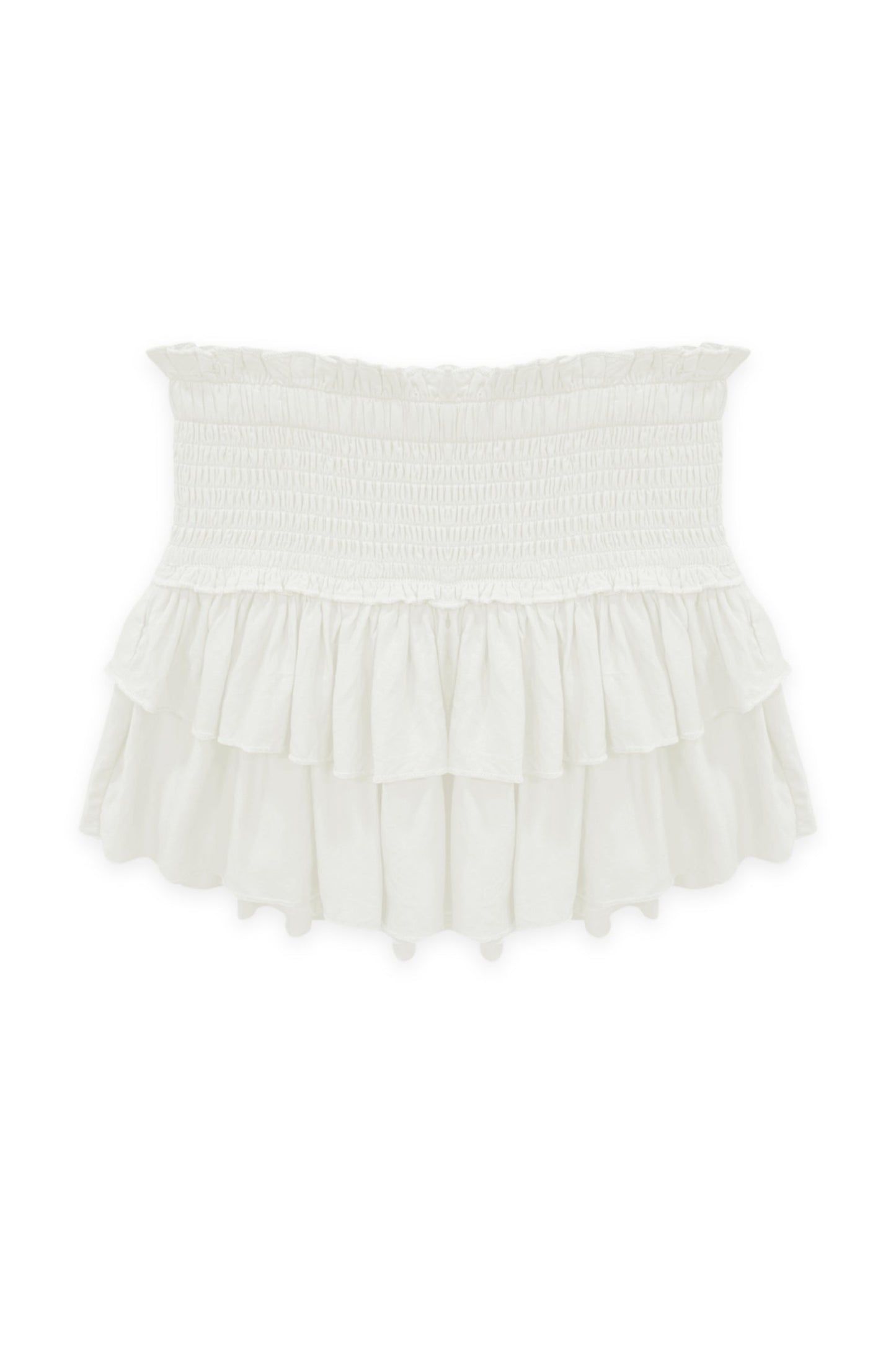 TWEEN BIANCA SOLID TIERED RUFFLE SKIRT