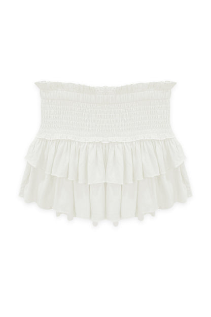 TWEEN BIANCA SOLID TIERED RUFFLE SKIRT