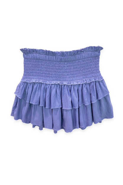 TWEEN BIANCA SOLID TIERED RUFFLE SKIRT - FINAL SALE