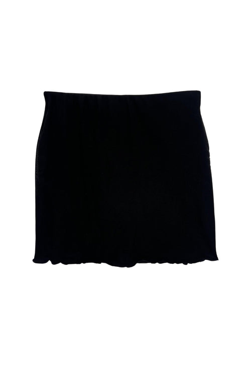 JUNIOR BOBBI SOLID MESH MINI SKIRT
