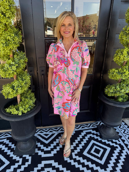 Juniper Dress - Pink Mix