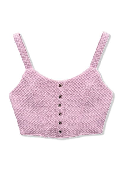 TWEEN ASH STRETCH QUILTED TOP - FINAL SALE