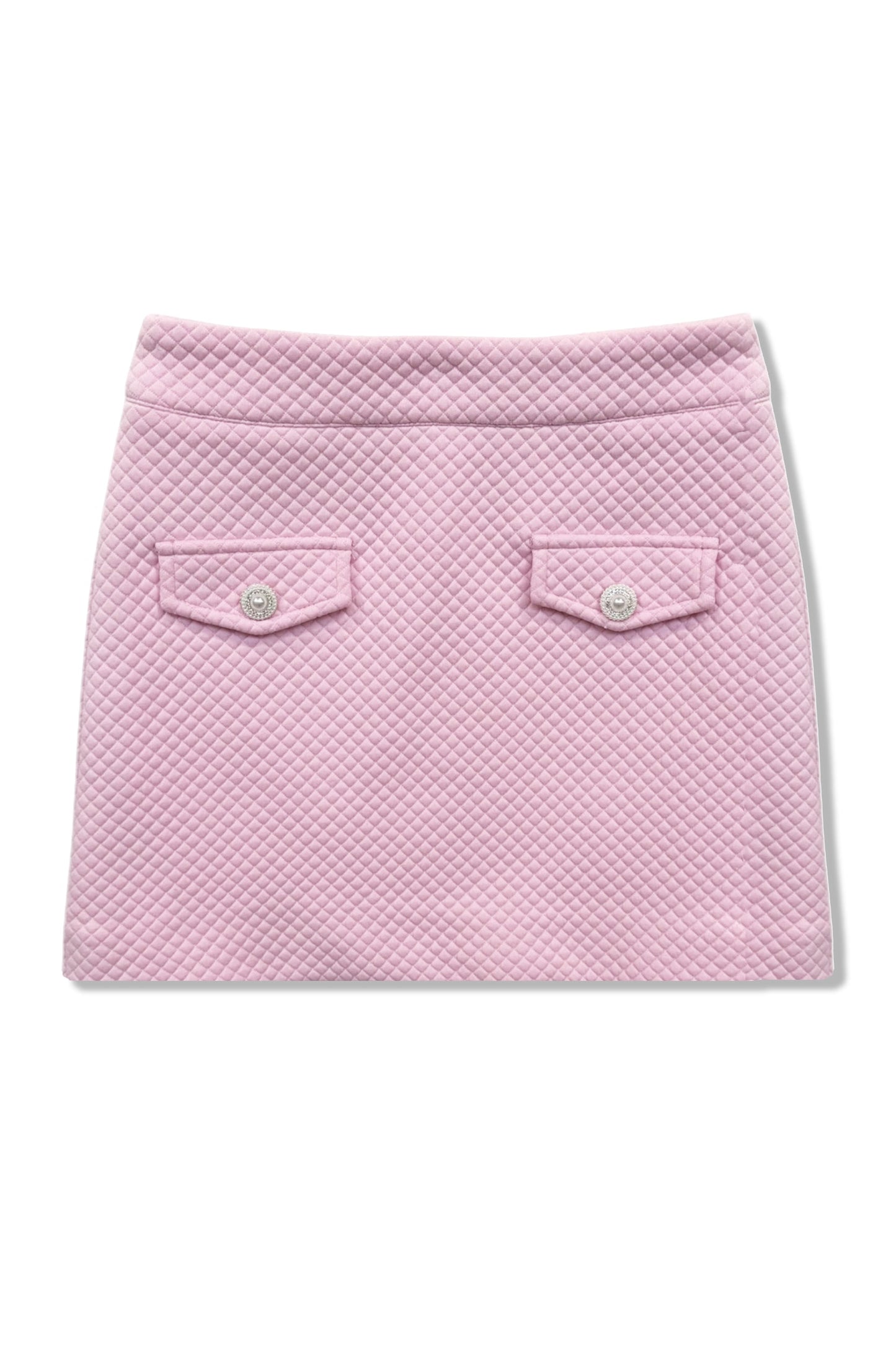 TWEEN CHARLOTTE QUILTED SKIRT W/ POCKET FLAP DETAIL - FINAL SALE