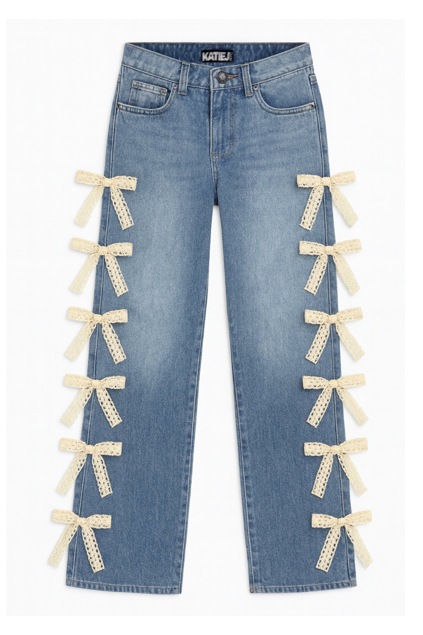 TWEEN CHICAGO LOW RISE JEAN WITH LACE BOWS
