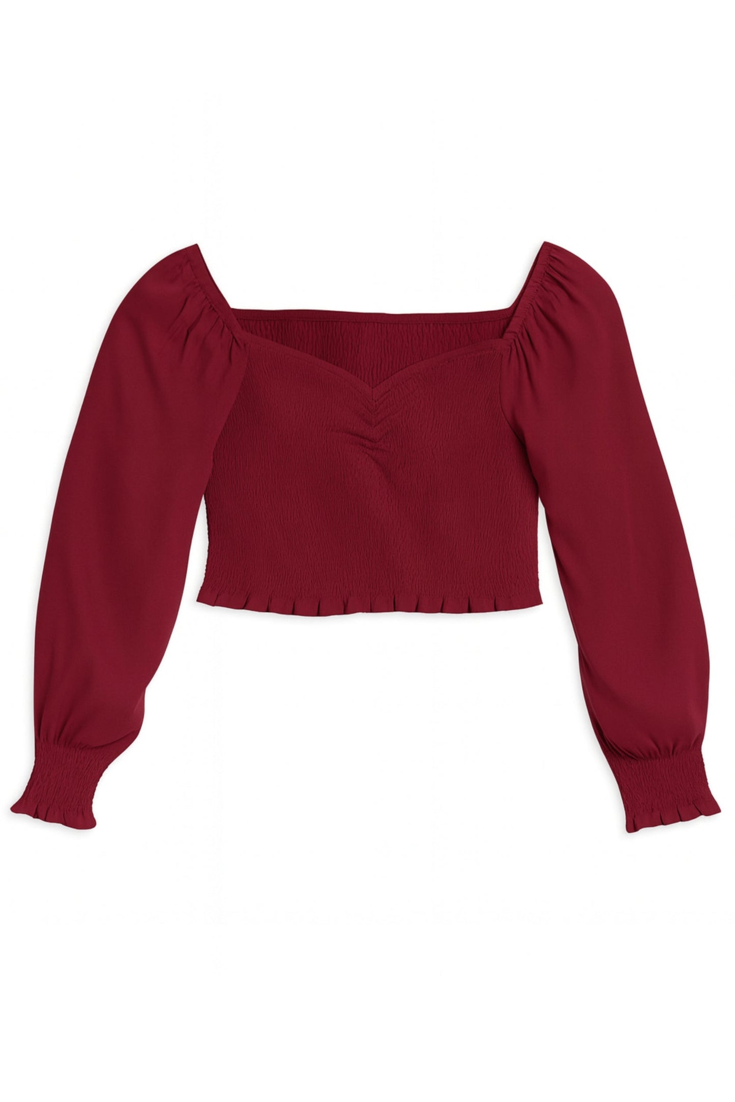 TWEEN CHLOE SOLID SHEER LONG SLEEVE TOP - FINAL SALE