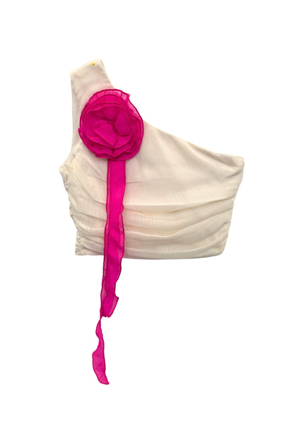 TWEEN CLARA SHOULDER APPLIQUE TOP - FINAL SALE