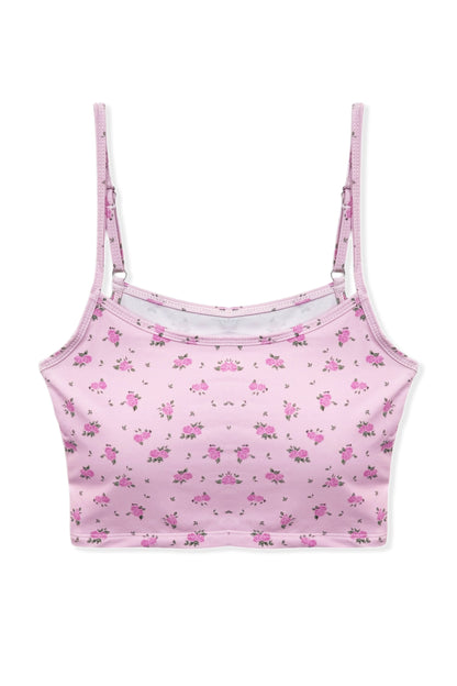 TWEEN CLAUDIA PRINTED ATHLETIC CROPPED CAMI