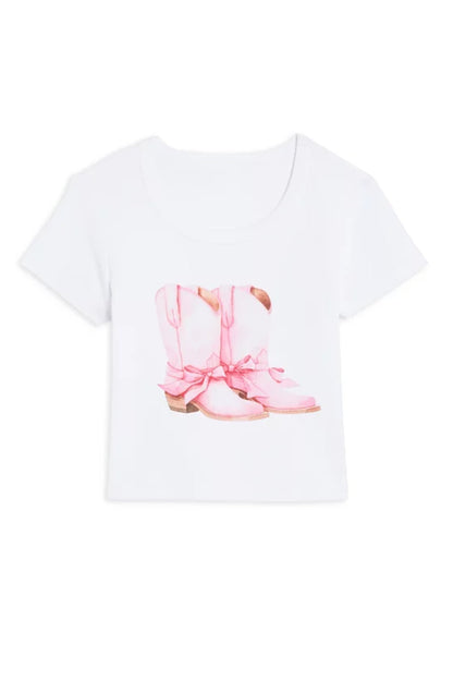 JUNIOR COWGIRL BOOTS TEE
