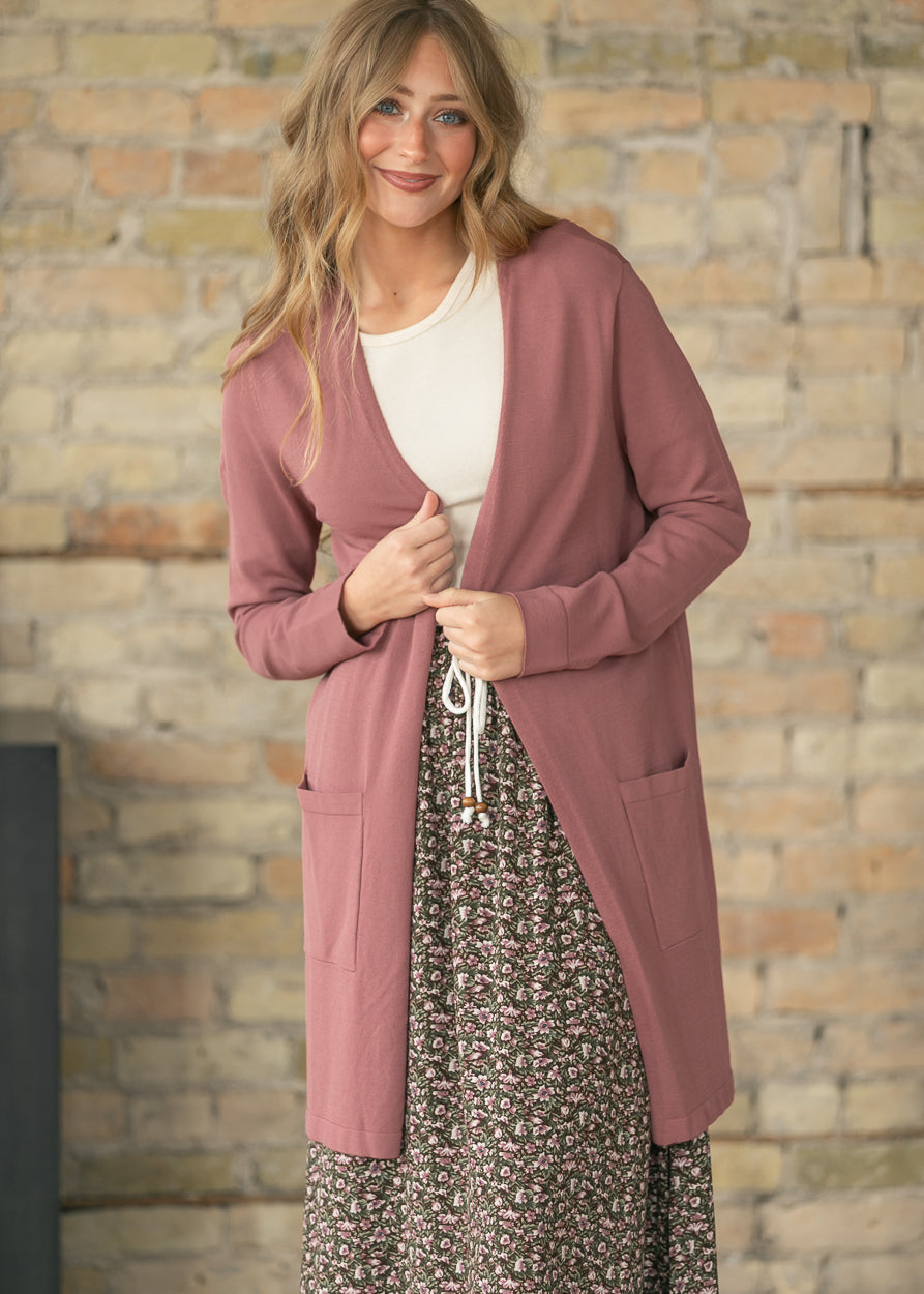 Cally Open Front Cardigan